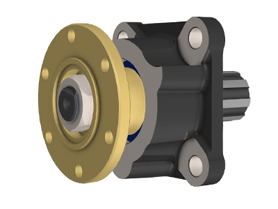 Adapter for ISO-Flange